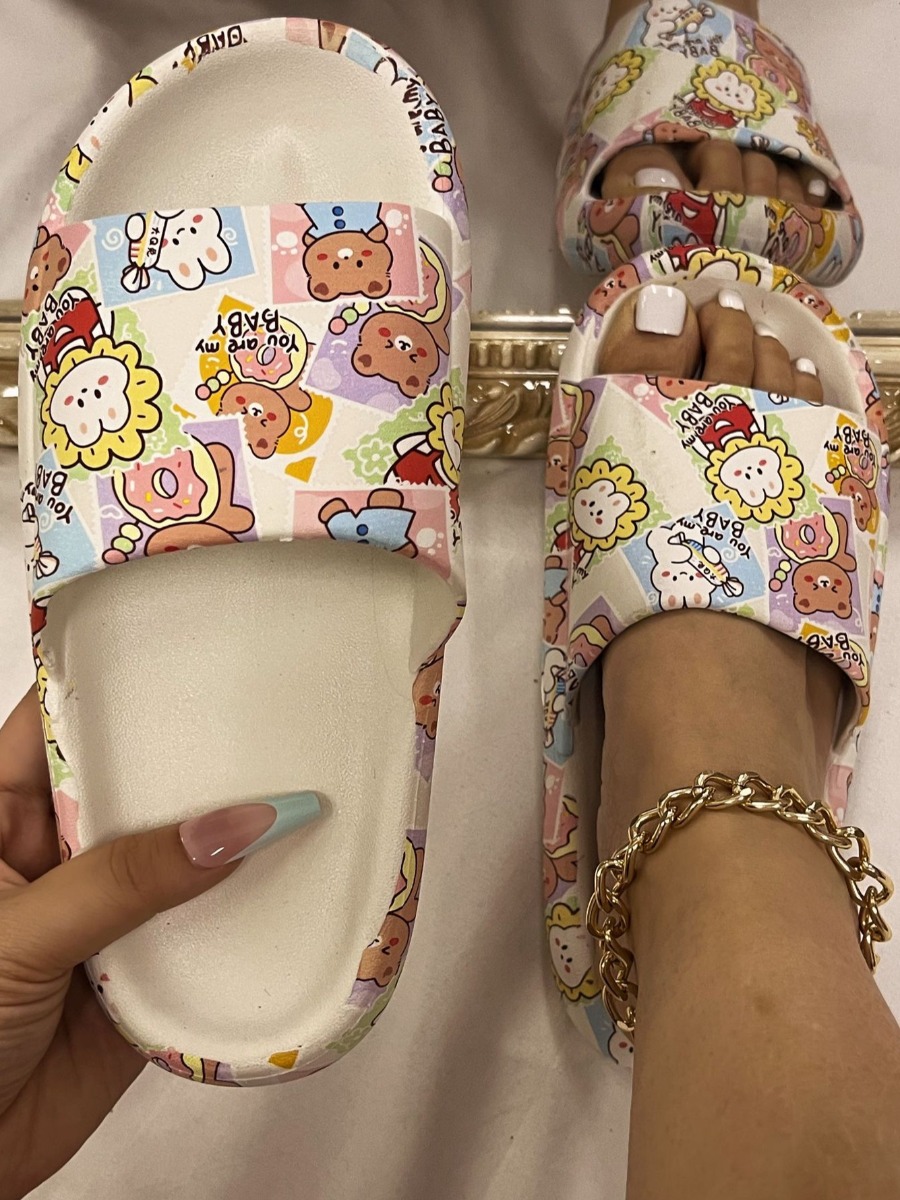 

LW Cartoon Print Slides, White