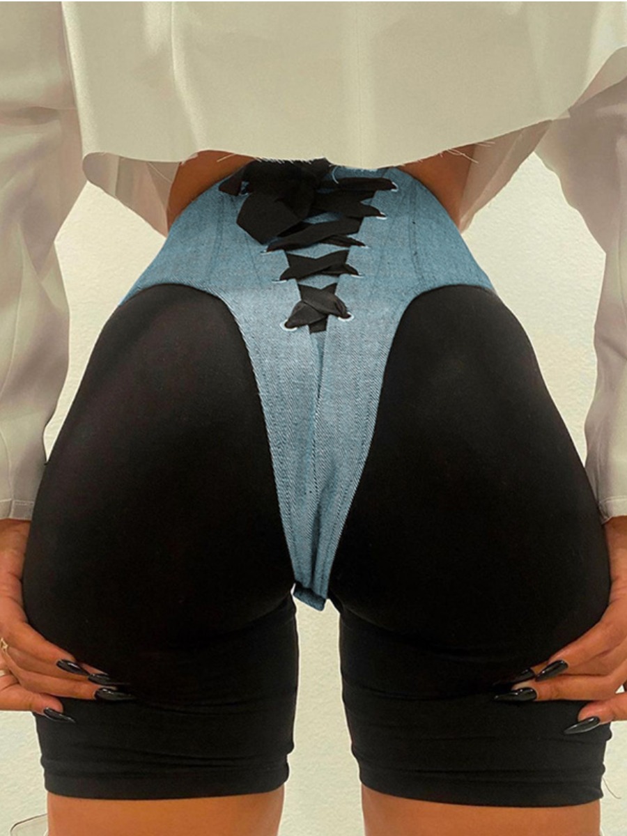 

LW Mid Waist Stretchy Shorts (Black Shorts Only)