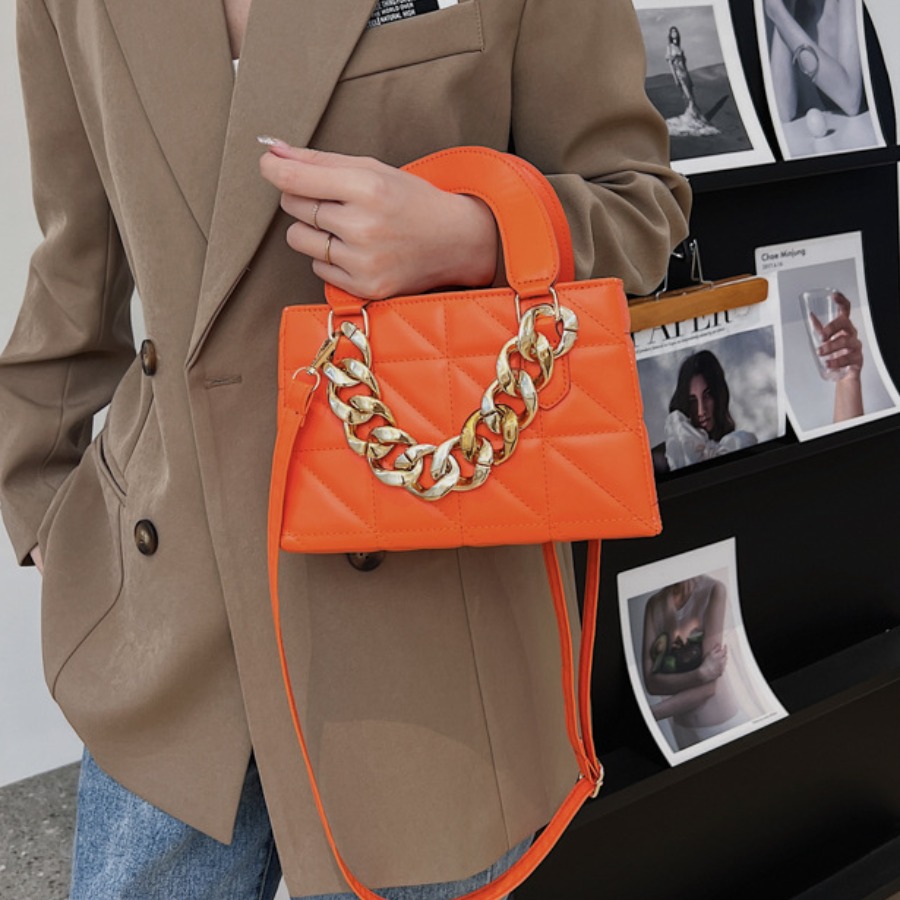 

LW Chain Decor Crossbody Bag, Croci