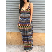 LW Mixed Print Cami A Line Dress