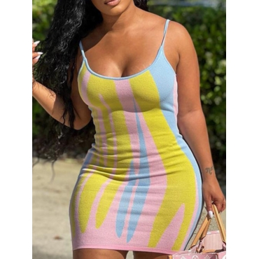 

LW Striped Bodycon Cami Dress, Yellow