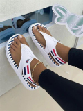 LW Striped Sandals
