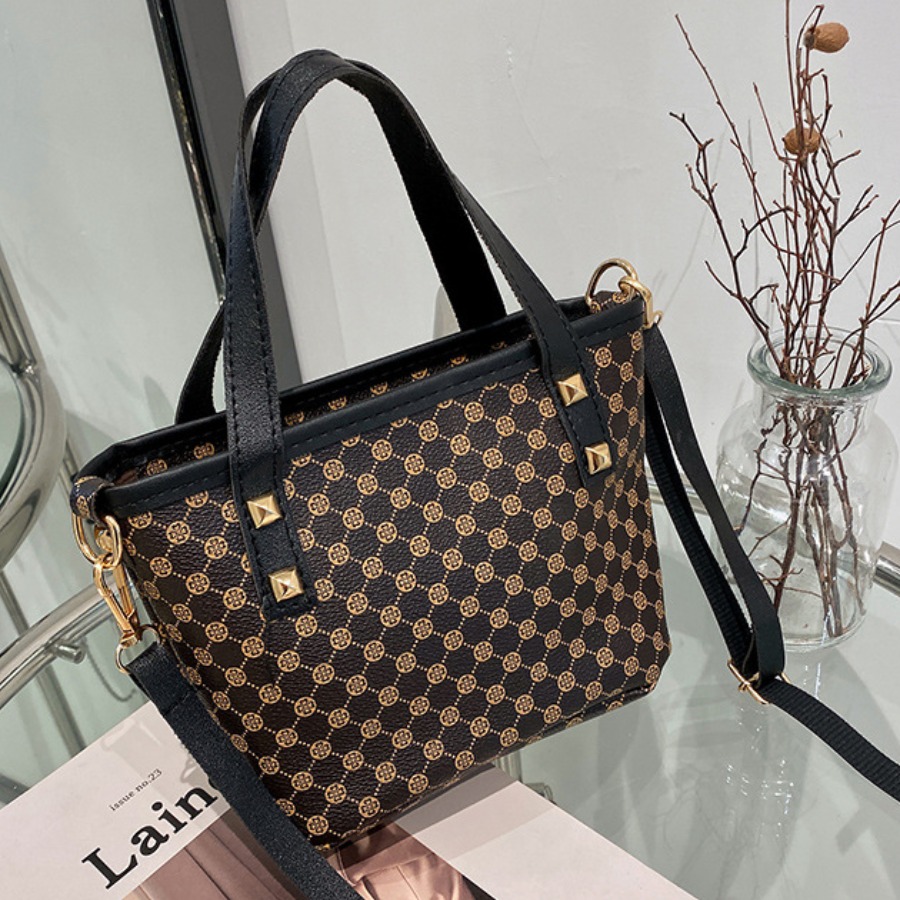 LovelyWholesale Geometric Print Messenger Bag All Seasons Casual Spring Summer 2024