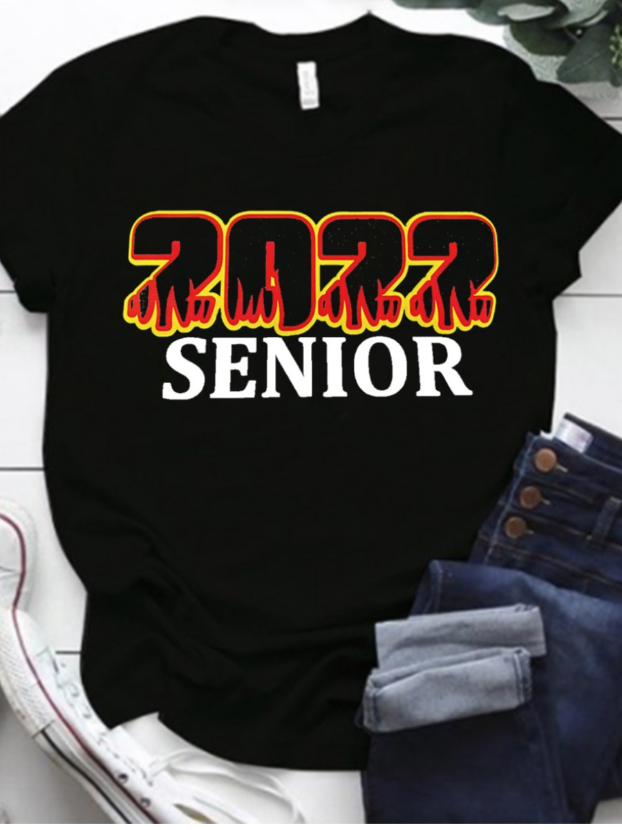 LW Plus Size Senior Letter Print T-shirt