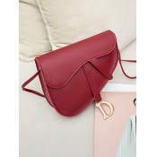LW Triangular Letter Decor Crossbody Bag
