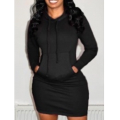 LW BASICS Pocket Decor Solid Sweat Dress