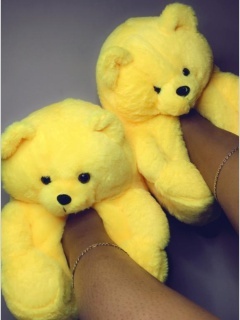 LW Teddy Bear Slippers