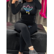 LW Plus Size Gradient Pocket Design Pants Set