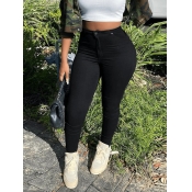 LW BASICS Mid Waist Skinny High Stretchy Pants