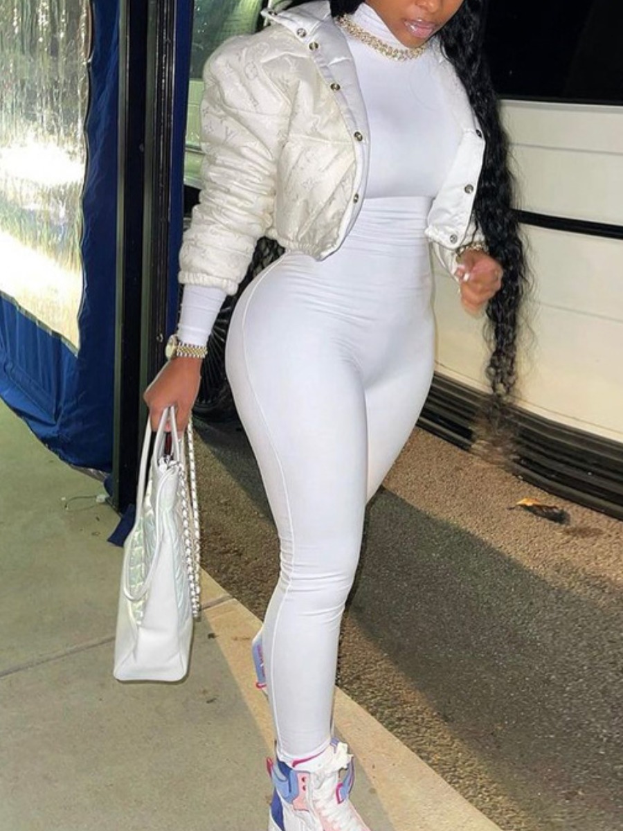 LW BASICS Turtleneck Skinny Jumpsuit