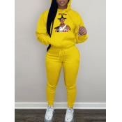 LW Figure Letter Print Tracksuit Set