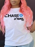 LW Plus Size Chase A Bag Letter Print T-shirt