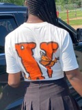 LW Butterfly Letter Print T-shirt