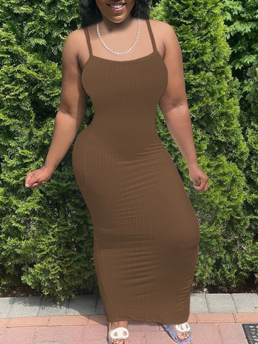 LW BASICS Stretchy Cami Bodycon Dress
