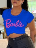 LW Barbie Letter Print Regular Fit T-shirt