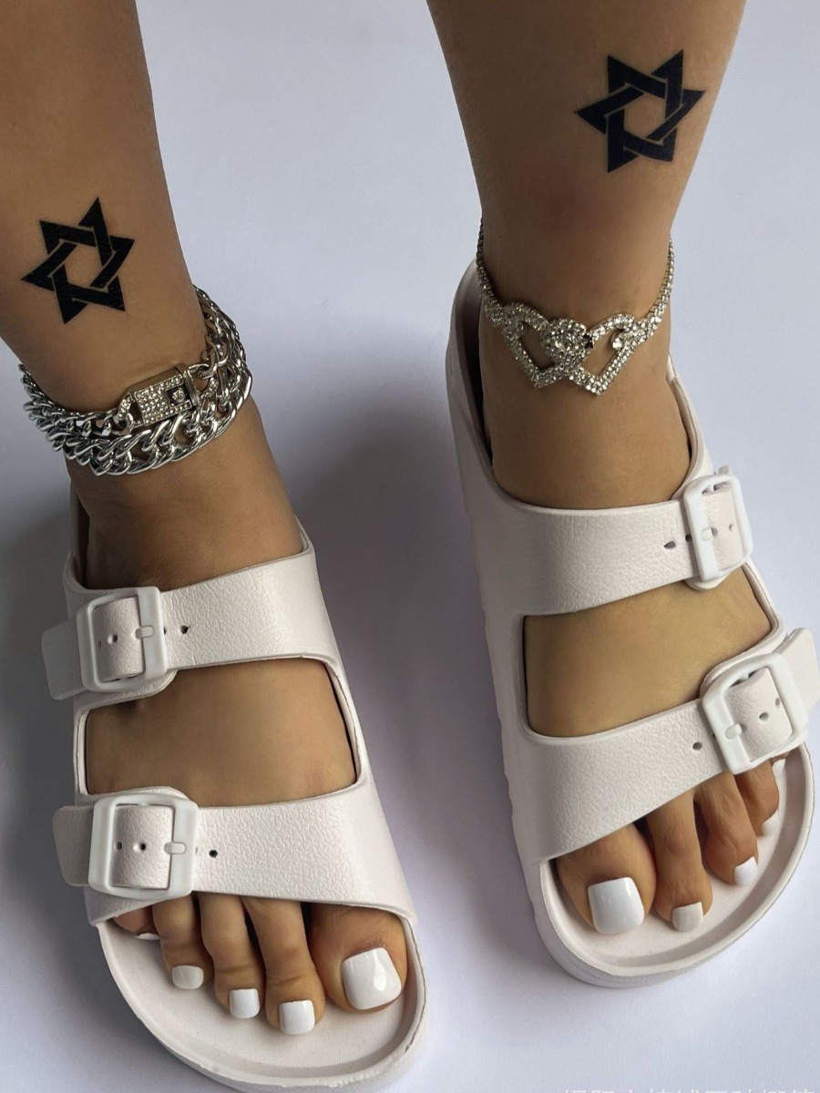 LW Buckle Design Velcro Slides