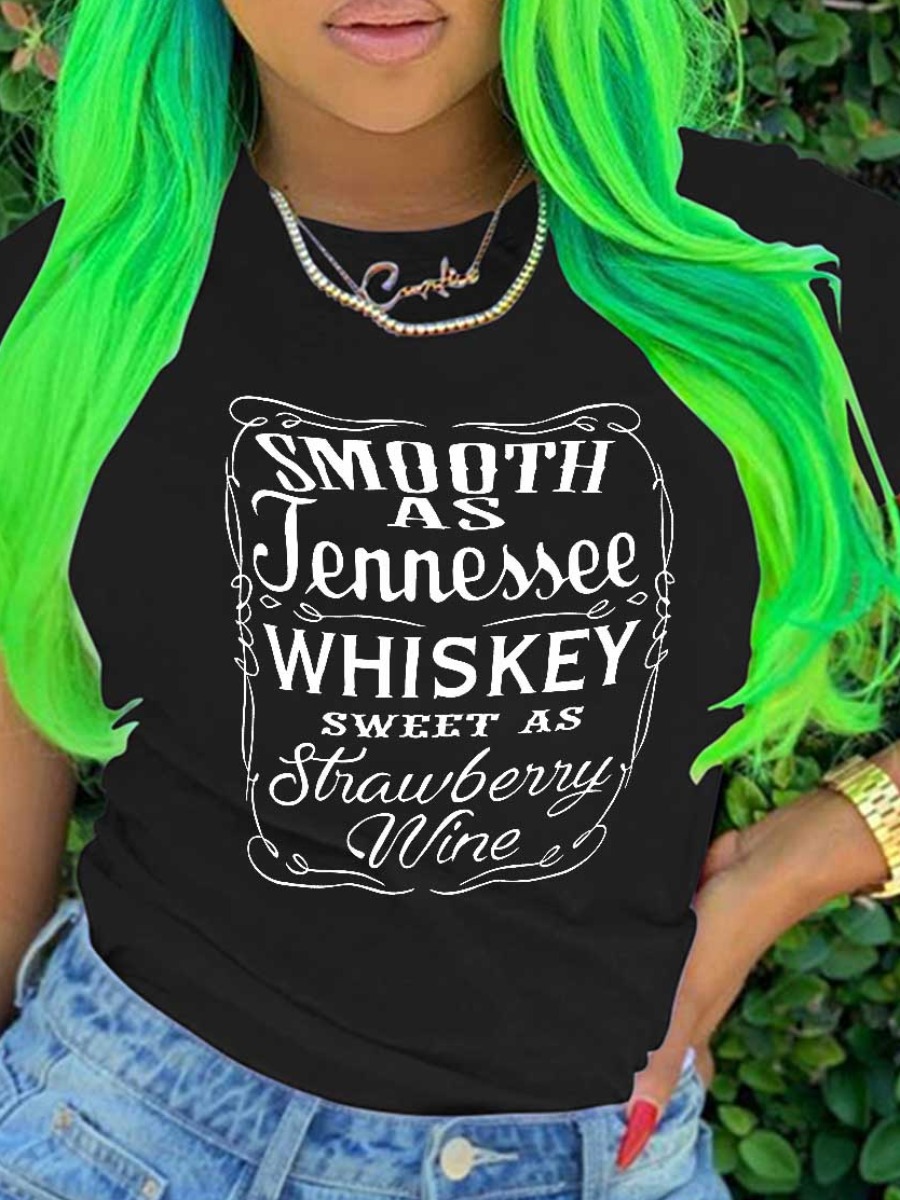 LW Plus Size Letter Print T-shirt