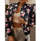LW Plus Size Rose Flower Print Jacket