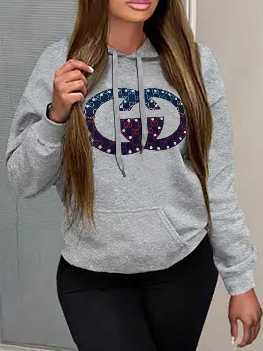 LW Plus Size Gradient Kangaroo Pocket Hoodie