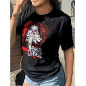 LW Pattern Print Loose T-shirt
