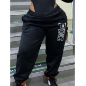 LW Plus Size Pink Letter Print Sweatpants