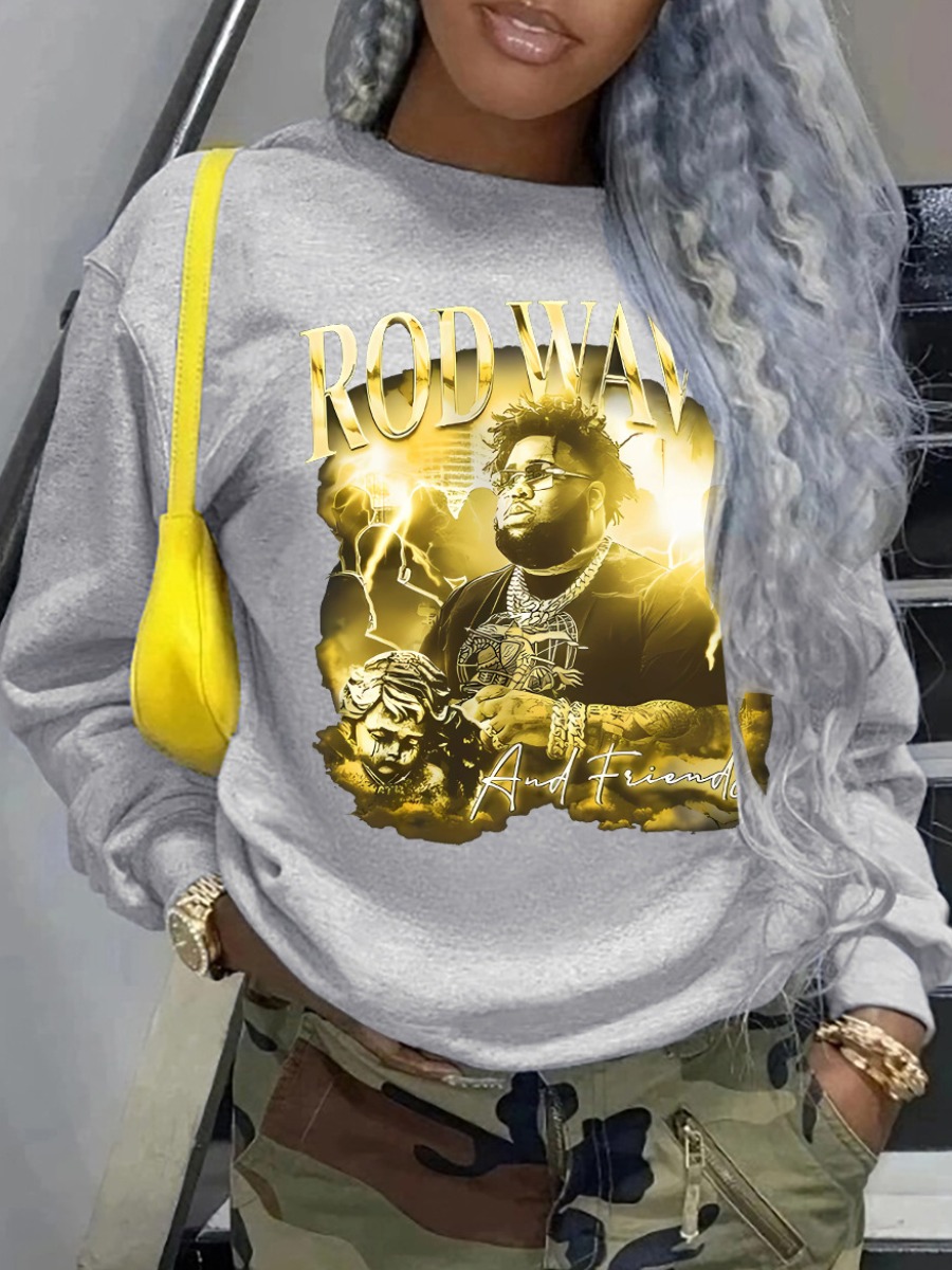 LW Figure Letter Print Sweatshirt