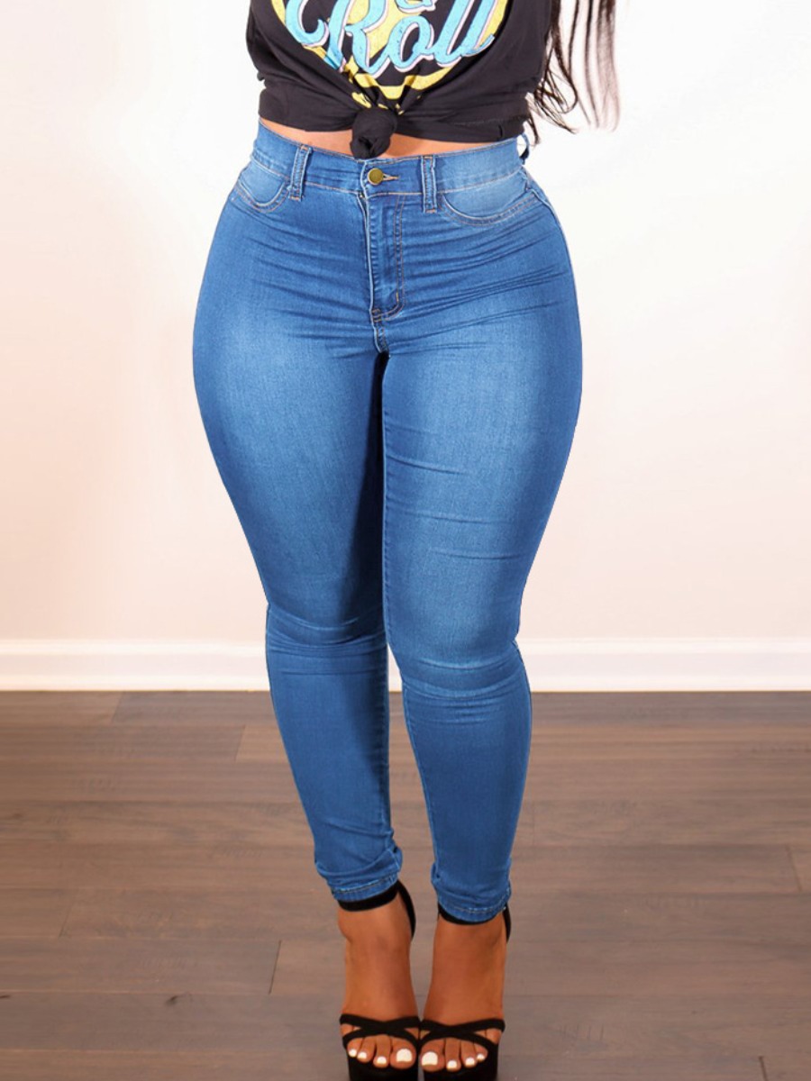 LW Plus Size High Waist Stretchy Skinny Jeans