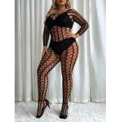 LW SXY Plus Size See Through Pierced Skinny Body S