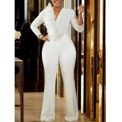 LW Plus Size Flounce Design Flared Jumpsuit