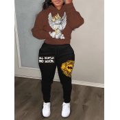 LW Crown Figure Money Print Pants Set
