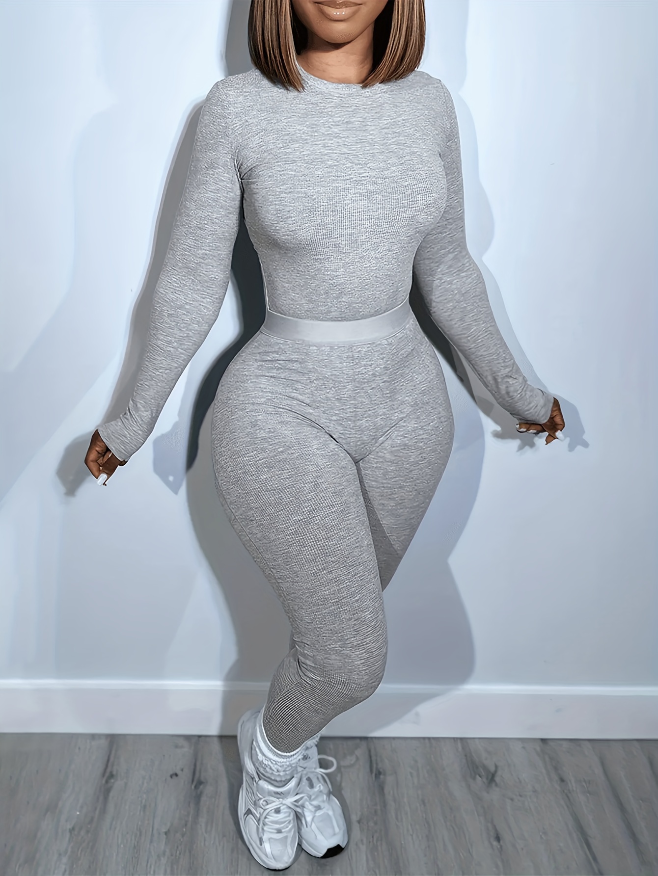 LW Round Neck Skinny Pants Set