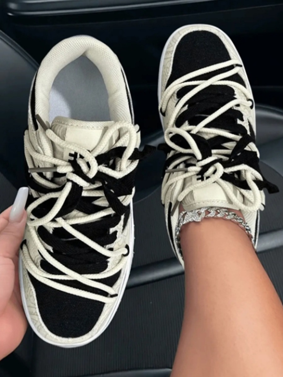 LW Star Decor Patchwork Sneakers