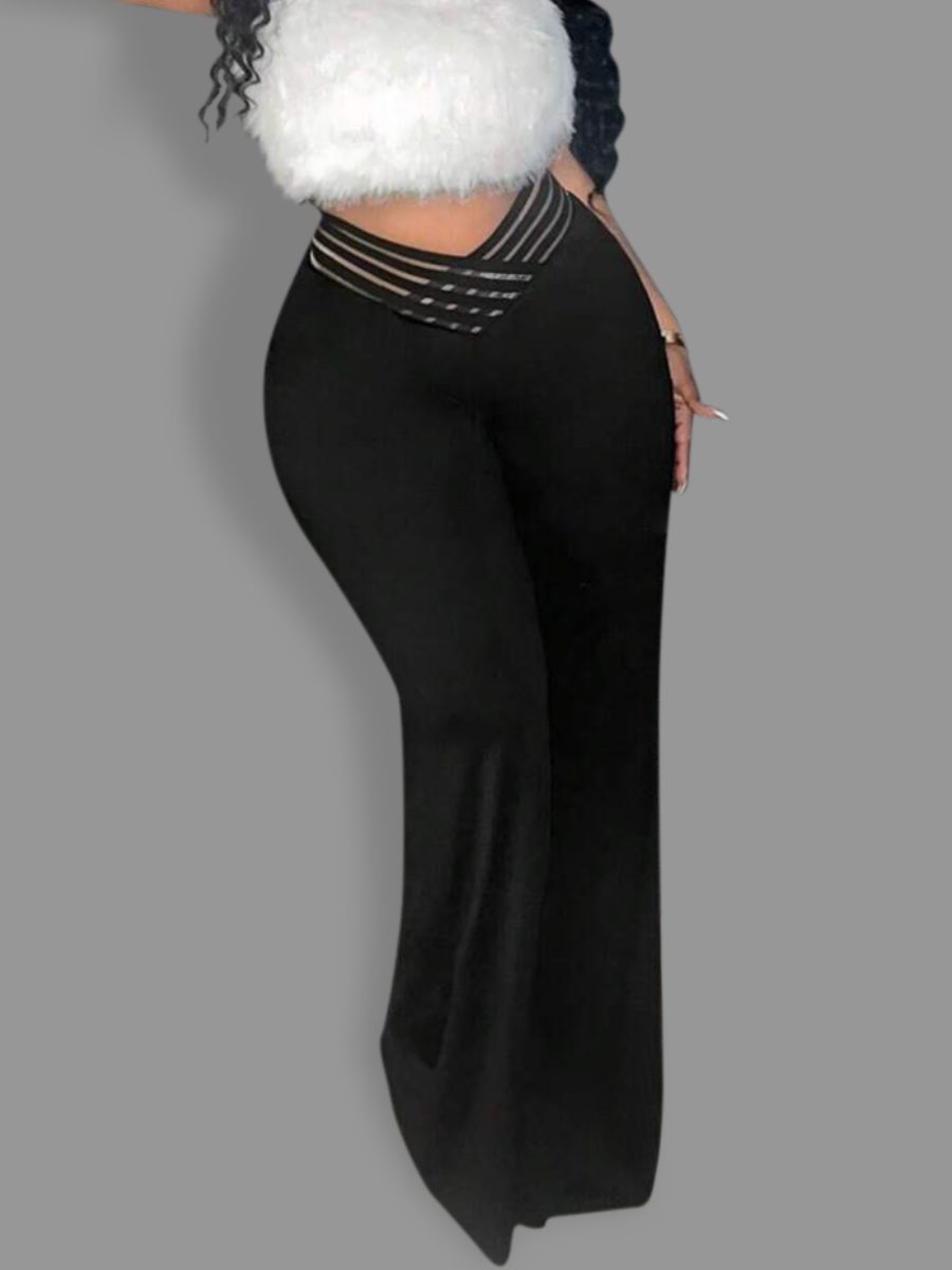 LW Plus Size Striped Wide Leg Pants