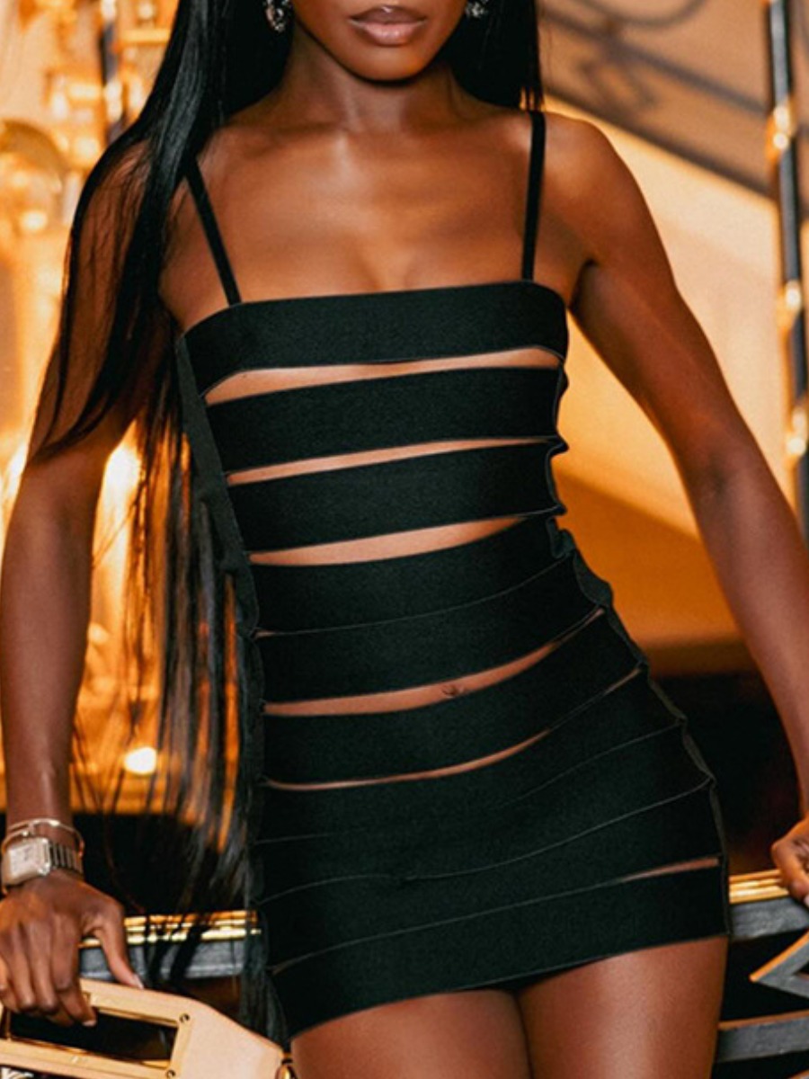 LW SXY Cut Out Bodycon Cami Dress