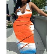 LW Plus Size Tie Dye Bodycon Cami Dress