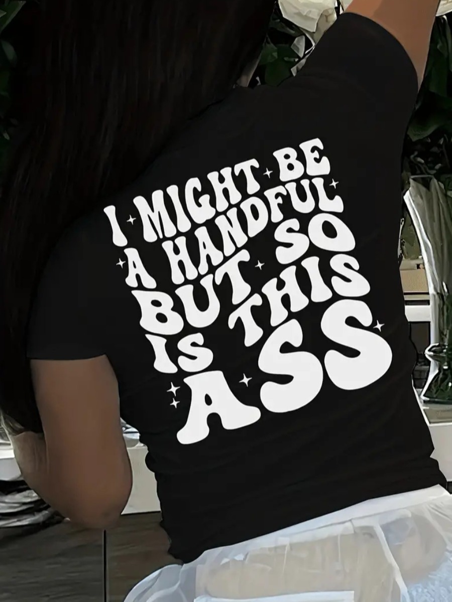 LW Star Letter Print T-shirt