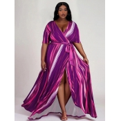 LW BASICS Plus Size Gradient Belt Design Wrapped D