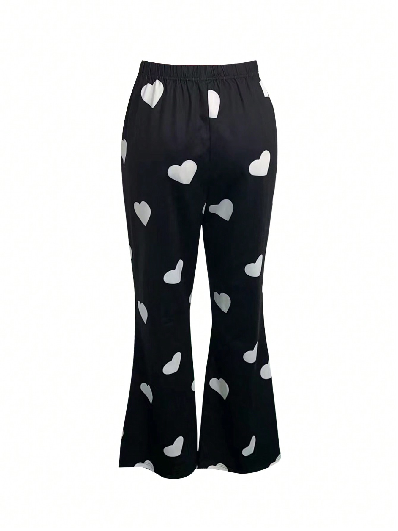 LW Plus Size High Stretchy Heart Print Pants 1X