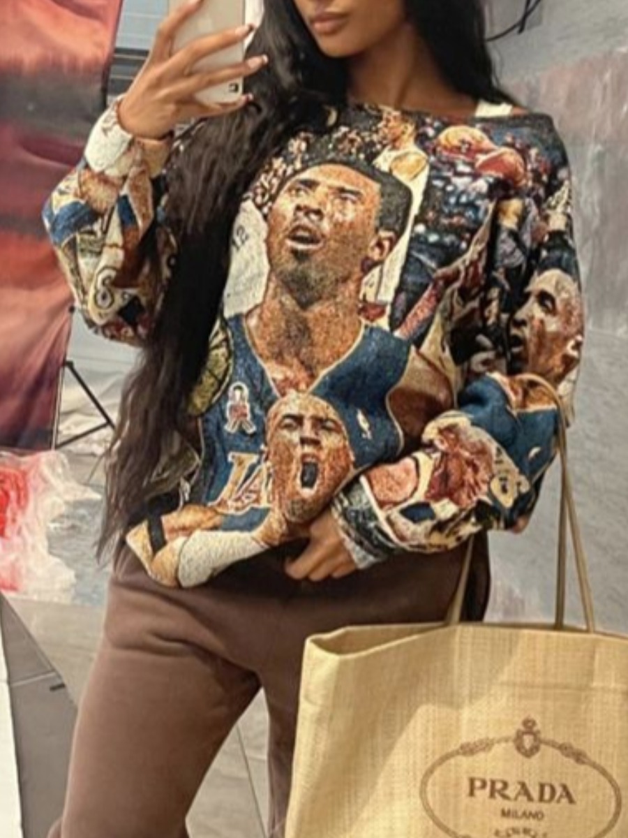 LW Pattern Figure Sweatshirt