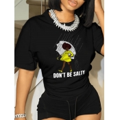 LW Figure Letter Print T-shirt