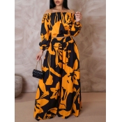 LW BASICS Plus Size Off The Shoulder Floral Print 