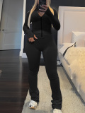 LW BASICS Solid Color Two-piece Pants Set