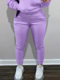 LW BASICS Drawstring Solid Color Pants