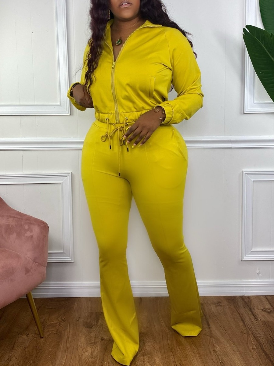 LW BASICS Plus Size Bandage Design Solid Color Two