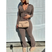 LW Plus Size Patchwork Solid Color Two-piece Pants