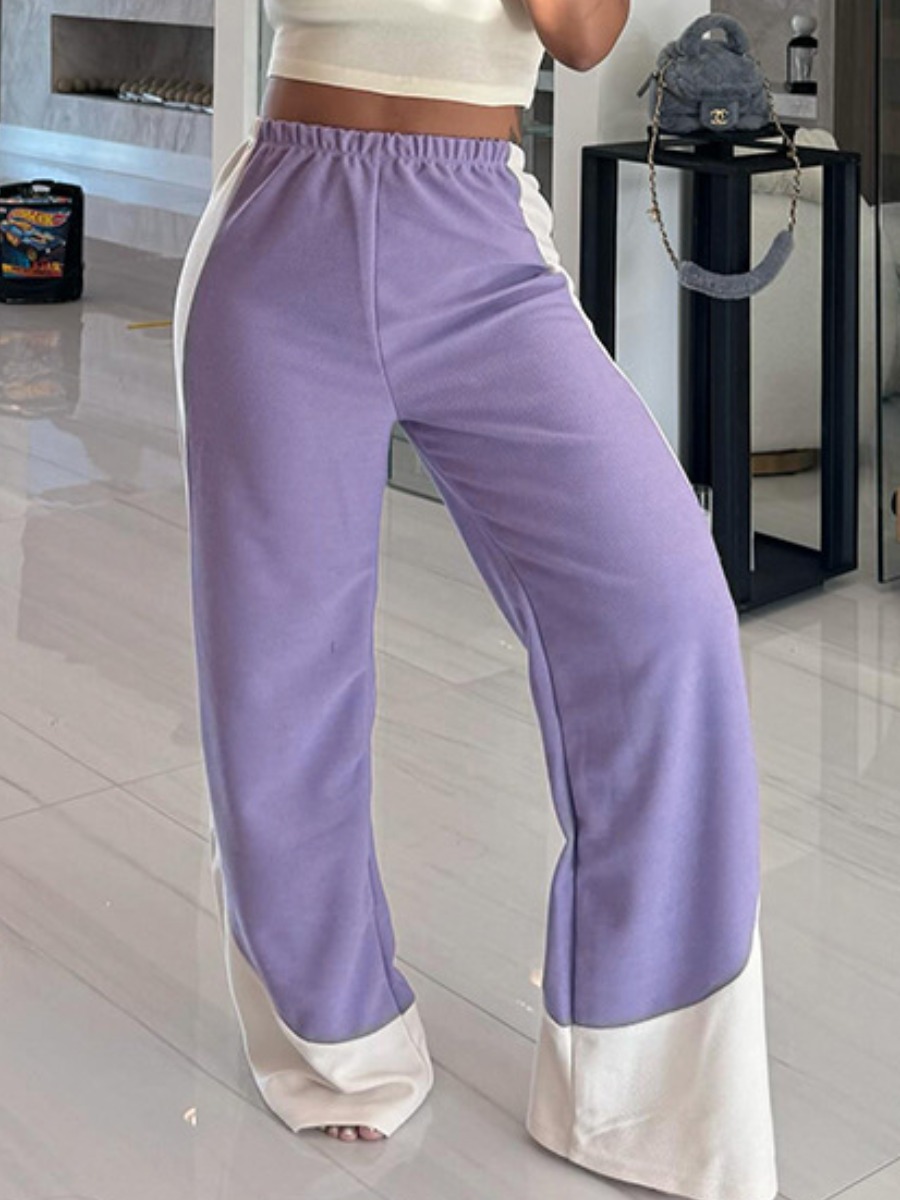 LW None Color Contrast Pants