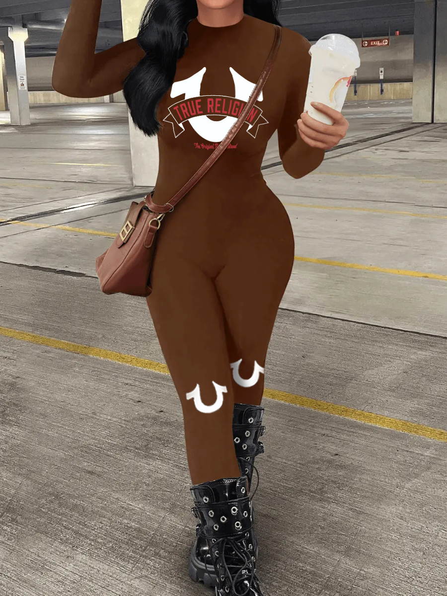 LW Pattern Letter Jumpsuit