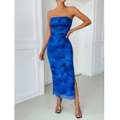 LW None Mixed Print Midi Dress