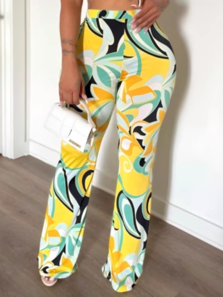 LW Pattern Geometric Pants