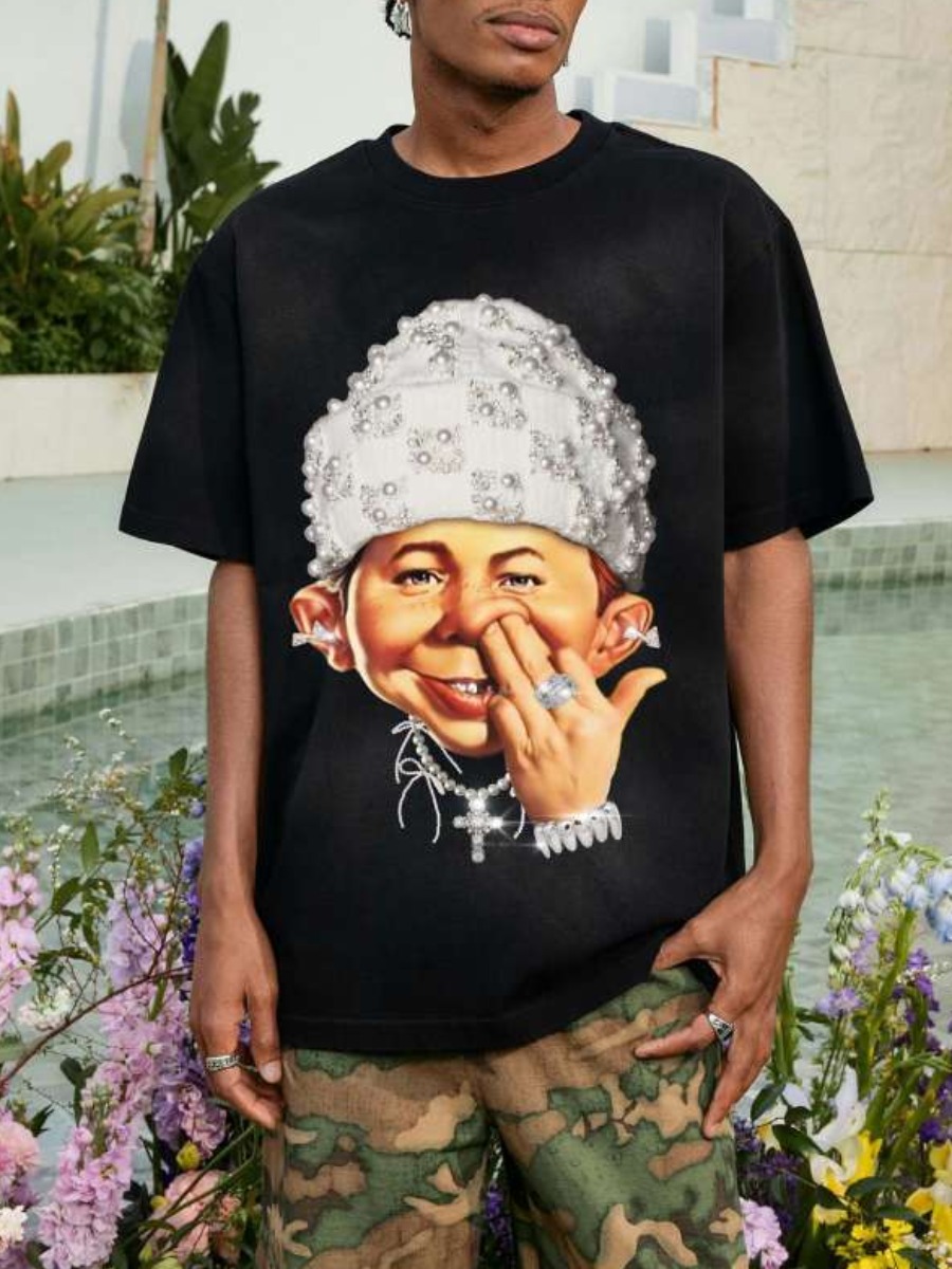 LW Men Pattern Cartoon T-shirt